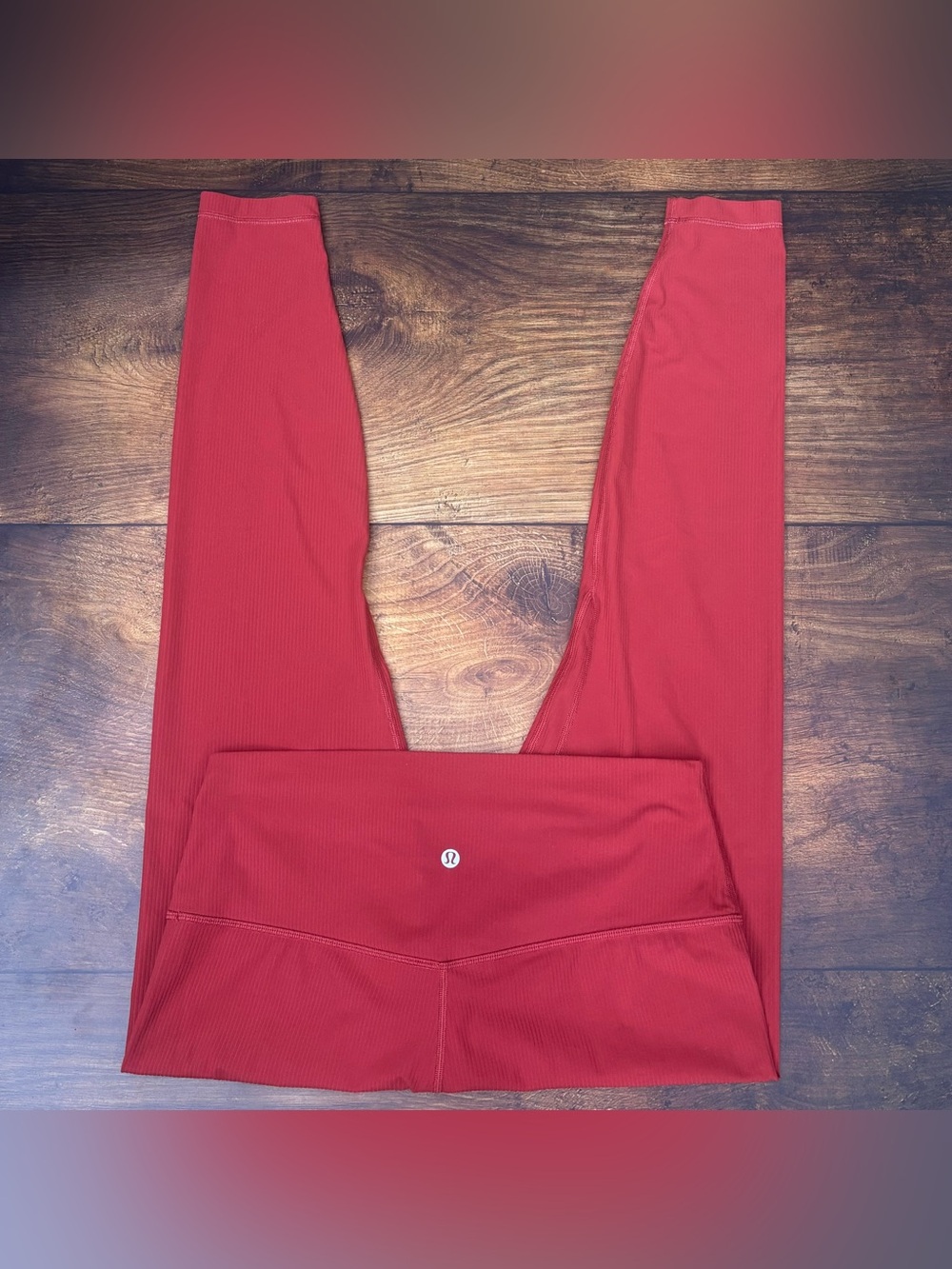 Lululemon Align Ribbed High Rise Pant 28" In Cayenne Size 12